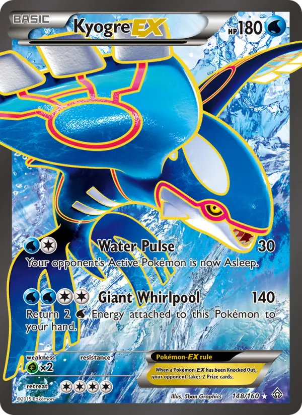 Kyogre EX, Pokémon card