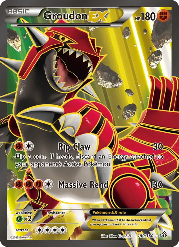 Groudon EX, Pokémon card