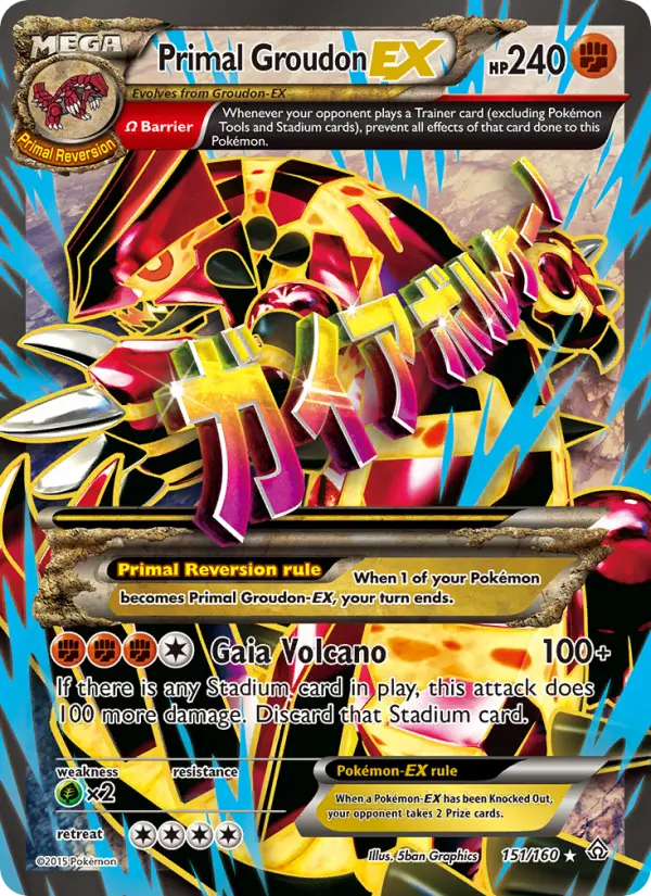 Primal Groudon EX, Pokémon card