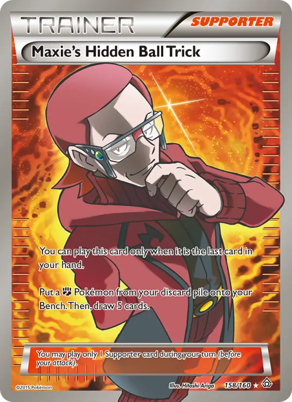 Maxie's Hidden Ball Trick, Pokémon card
