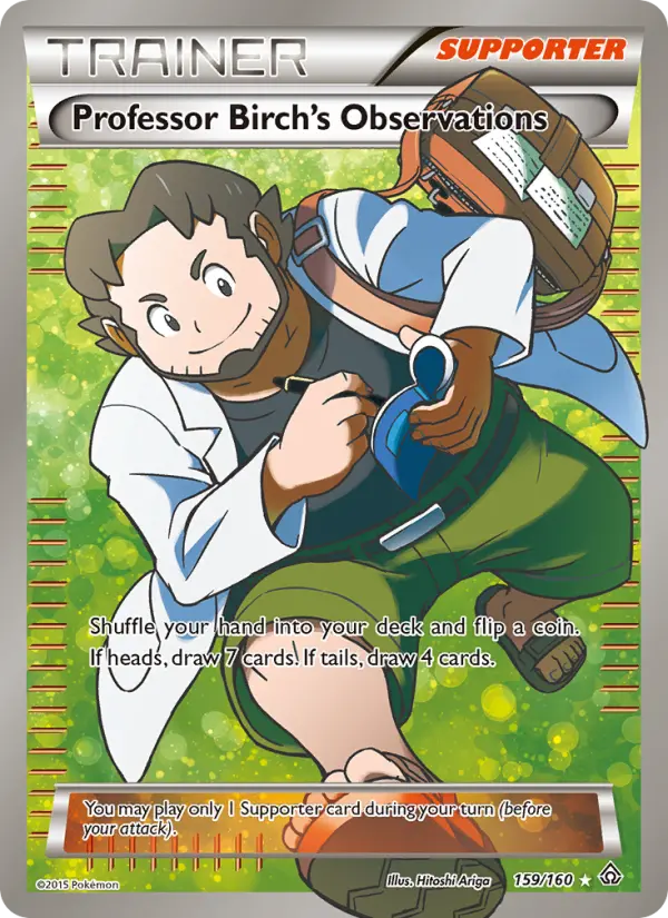Professor Birch's Observations, Pokémon card