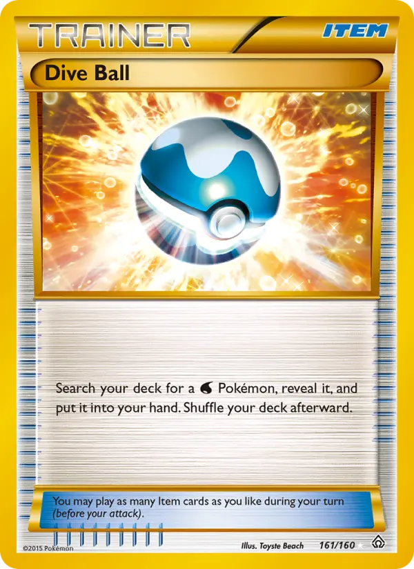 Dive Ball, Pokémon card