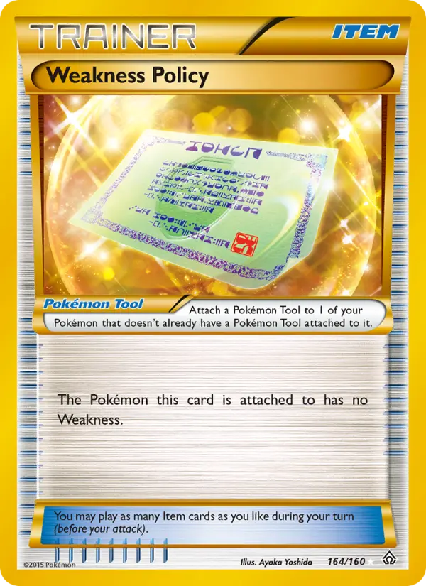 Weakness Policy, Pokémon card