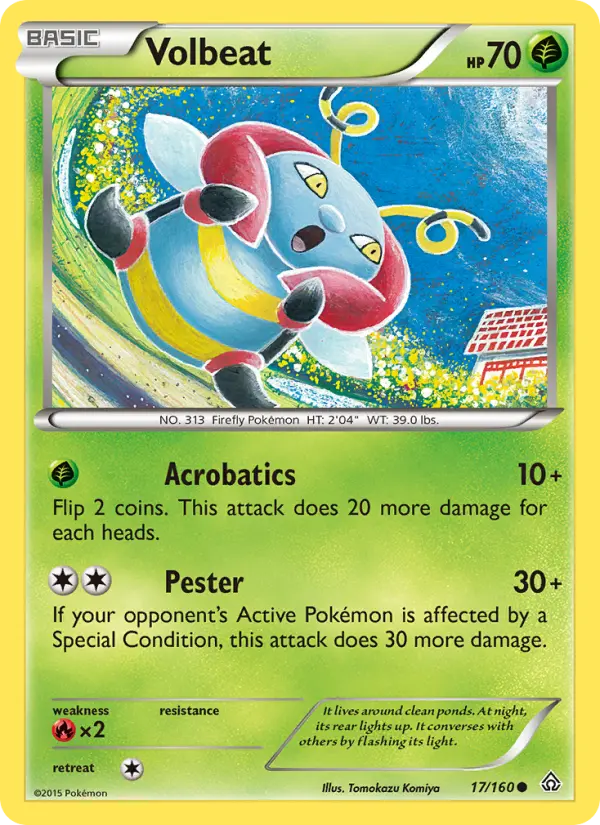 Volbeat, Pokémon card