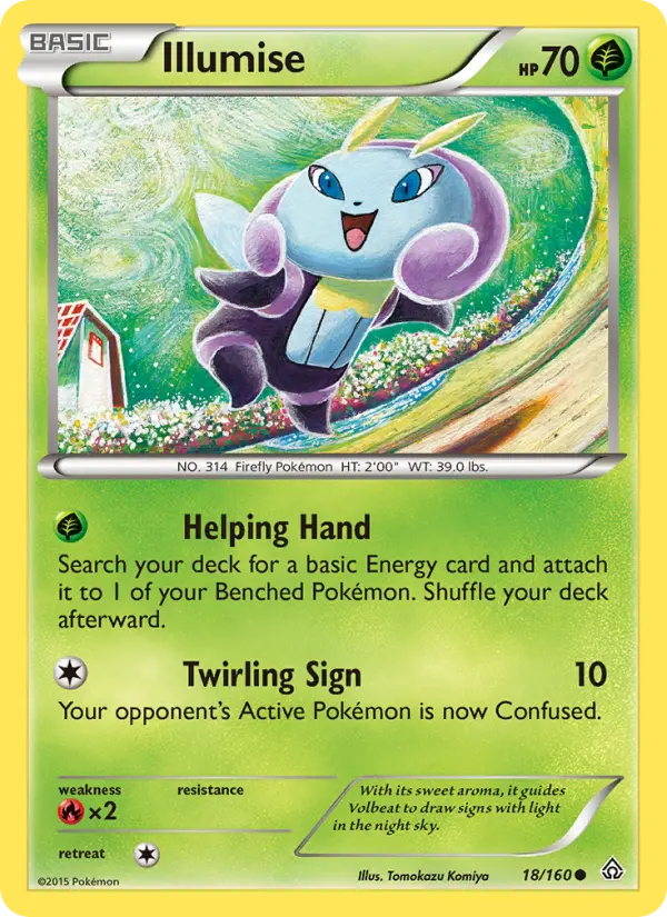 Illumise, Pokémon card