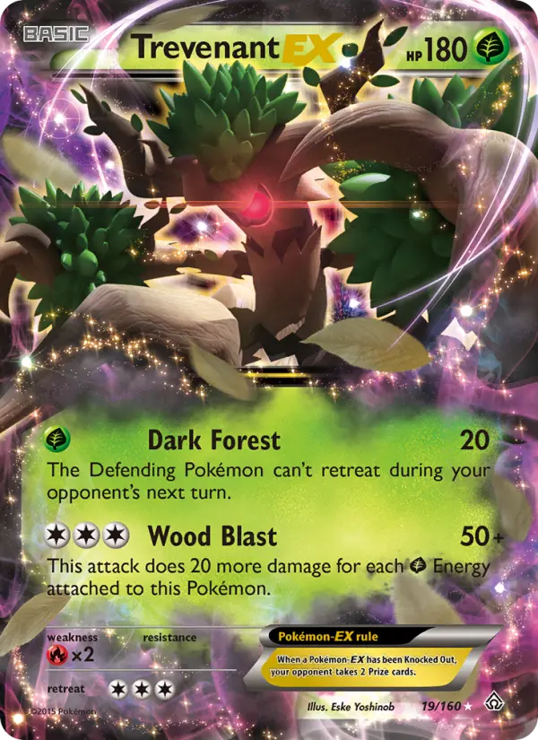 Trevenant EX, Pokémon card
