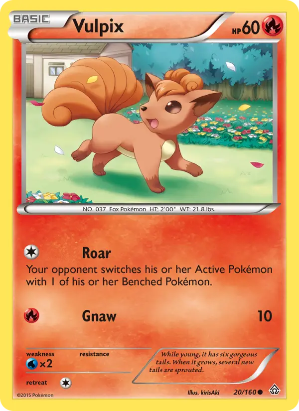 Vulpix, Pokémon card