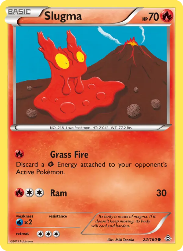 Slugma, Pokémon card