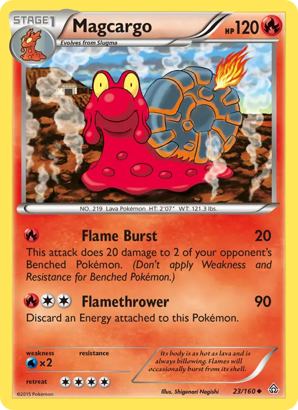 Magcargo, Pokémon card
