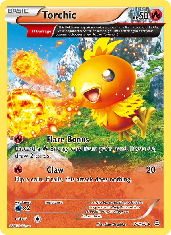 Torchic, Pokémon card
