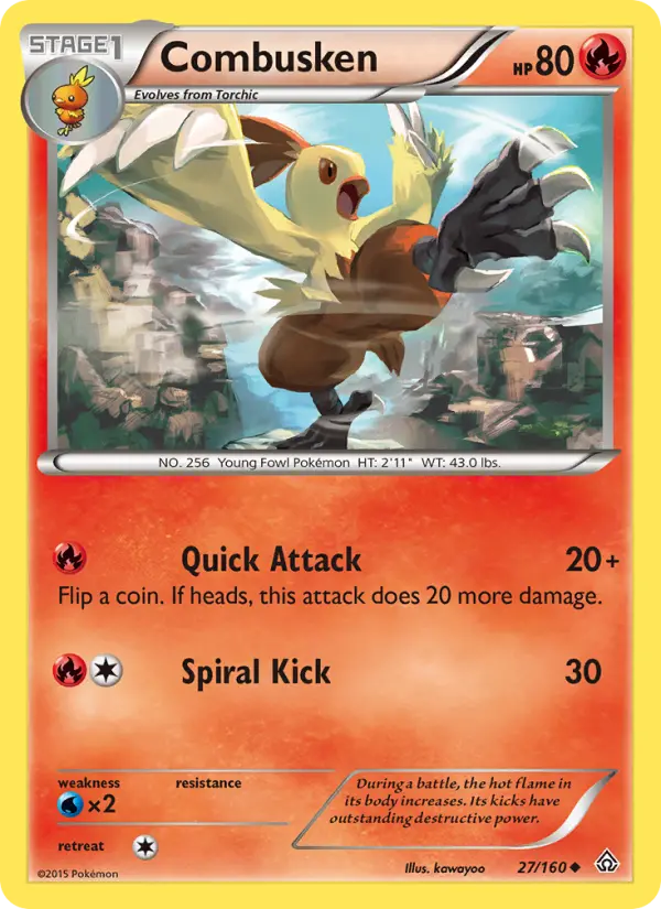 Combusken, Pokémon card
