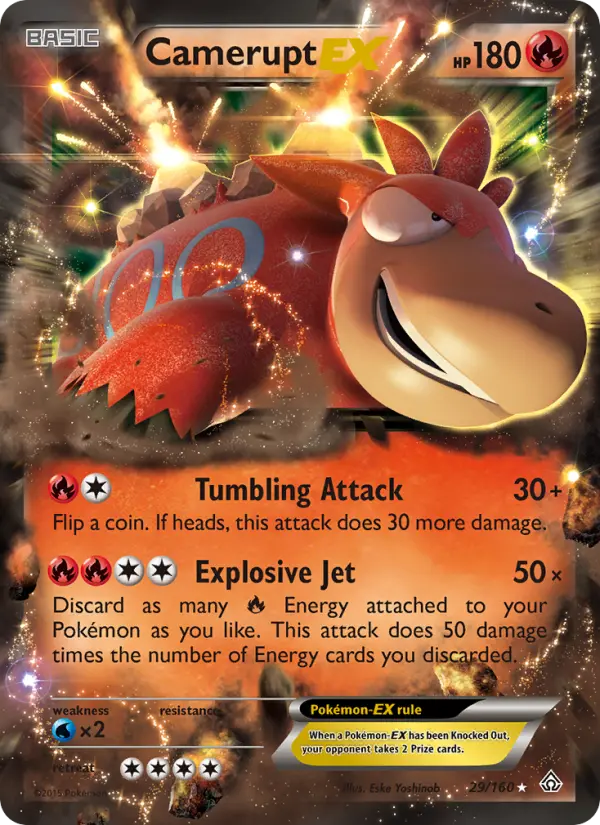 Camerupt EX, Pokémon card