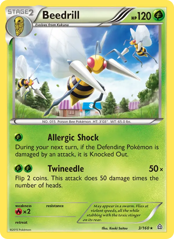 Beedrill, Pokémon card