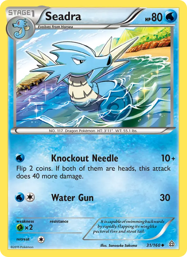 Seadra, Pokémon card