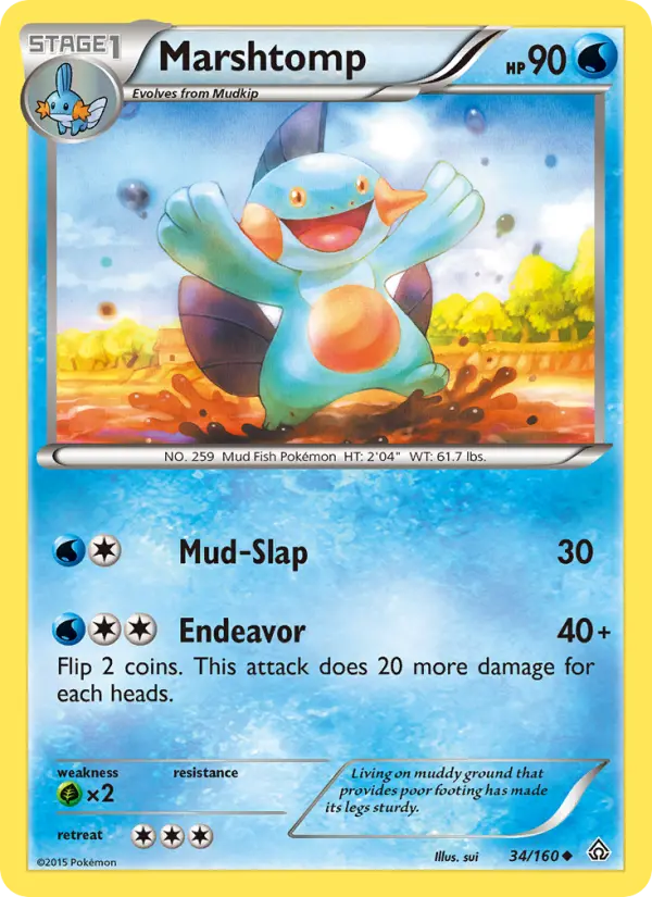 Marshtomp, Pokémon card