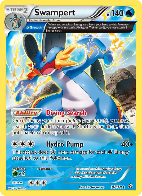 Swampert, Pokémon card