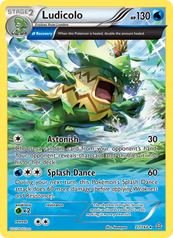 Ludicolo, Pokémon card