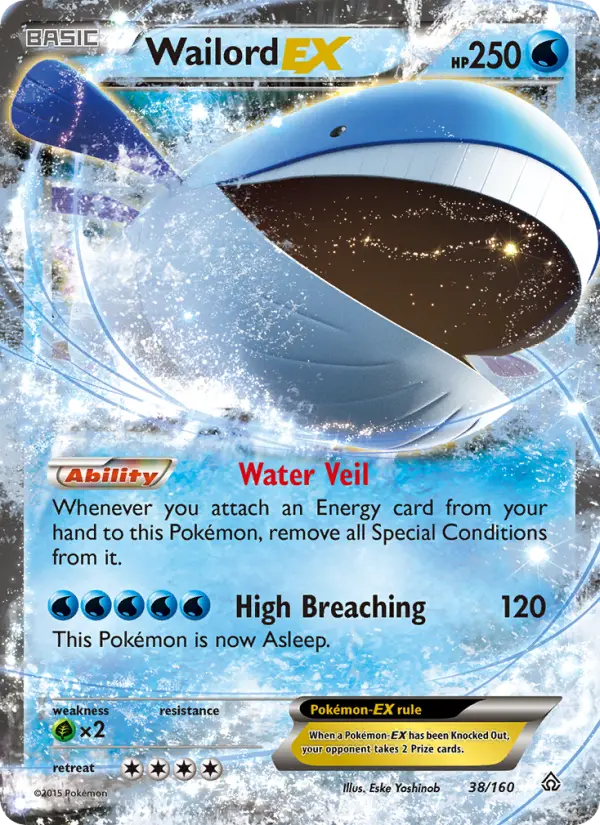 Wailord EX, Pokémon card