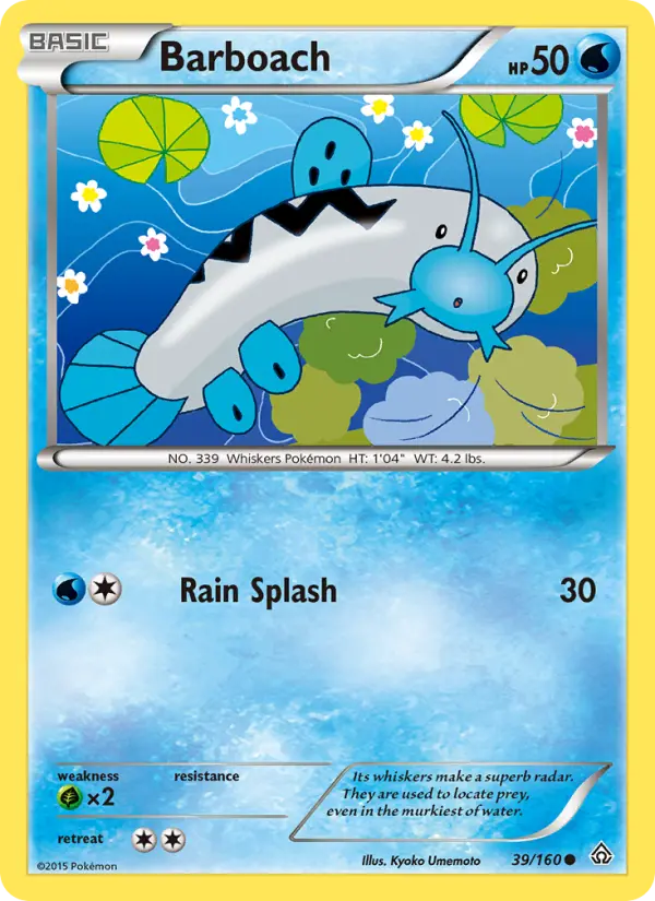 Barboach, Pokémon card