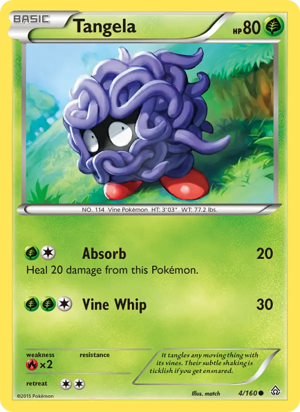 Tangela, Pokémon card