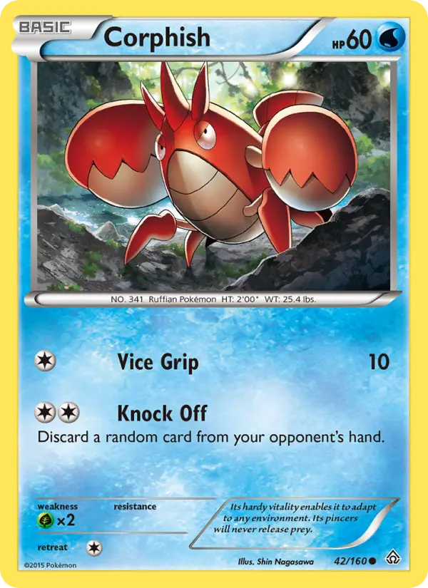 Corphish, Pokémon card