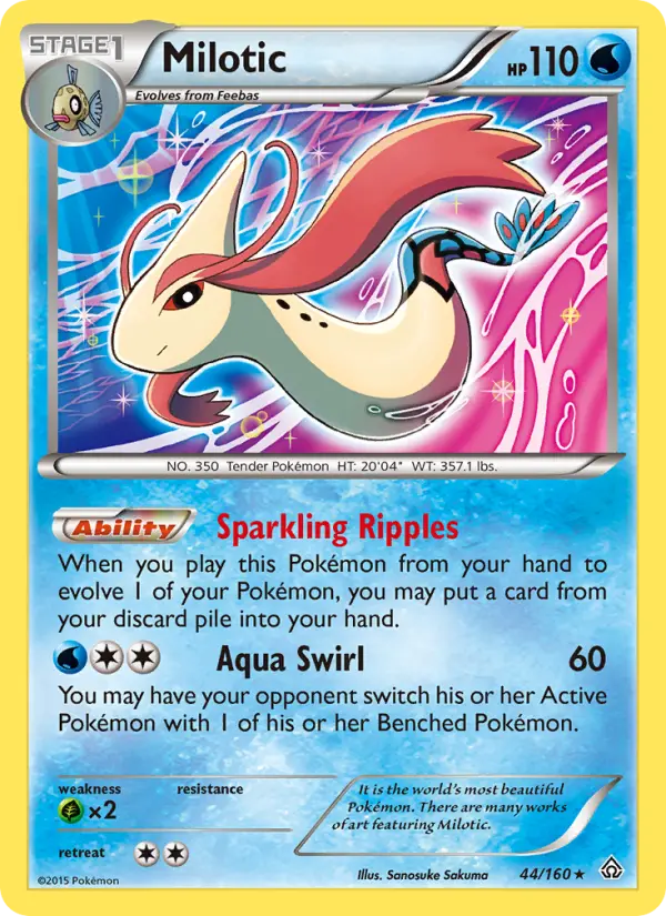 Milotic, Pokémon card