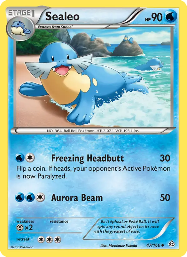Sealeo, Pokémon card