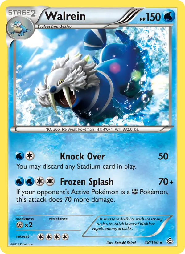 Walrein, Pokémon card