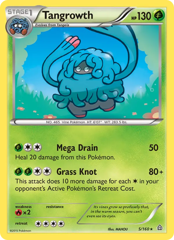 Tangrowth, Pokémon card