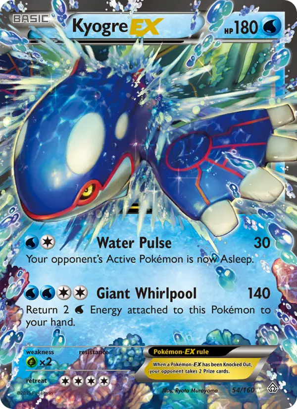Kyogre EX, Pokémon card