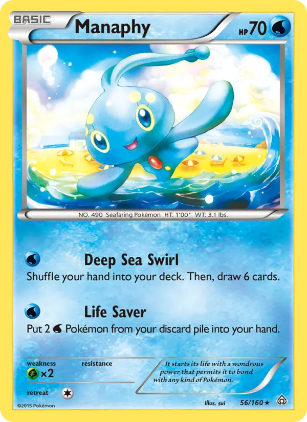 Manaphy, Pokémon card
