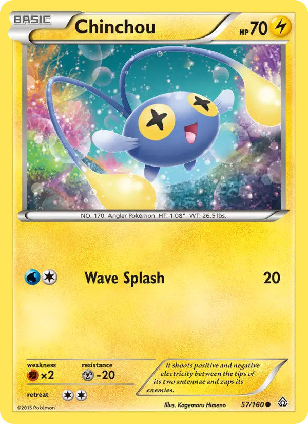 Chinchou, Pokémon card