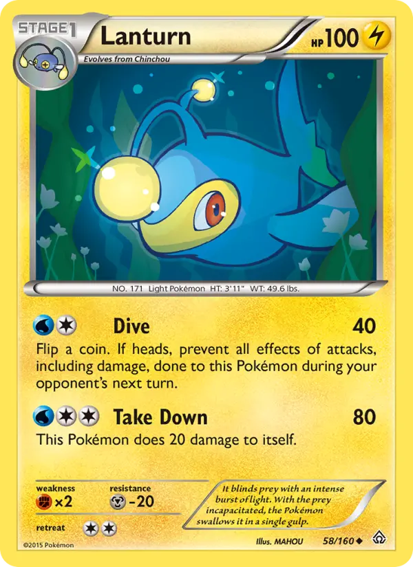 Lanturn, Pokémon card