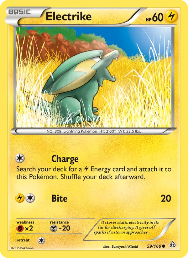 Electrike, Pokémon card