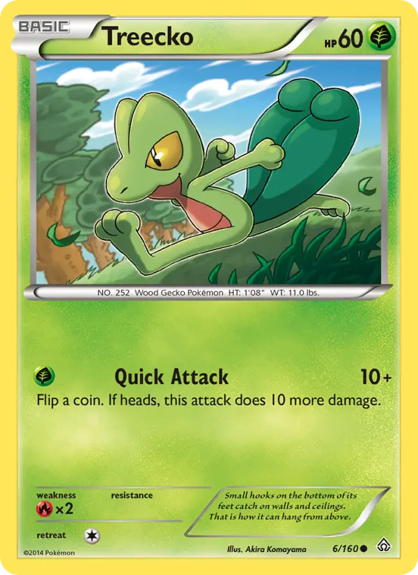 Treecko, Pokémon card
