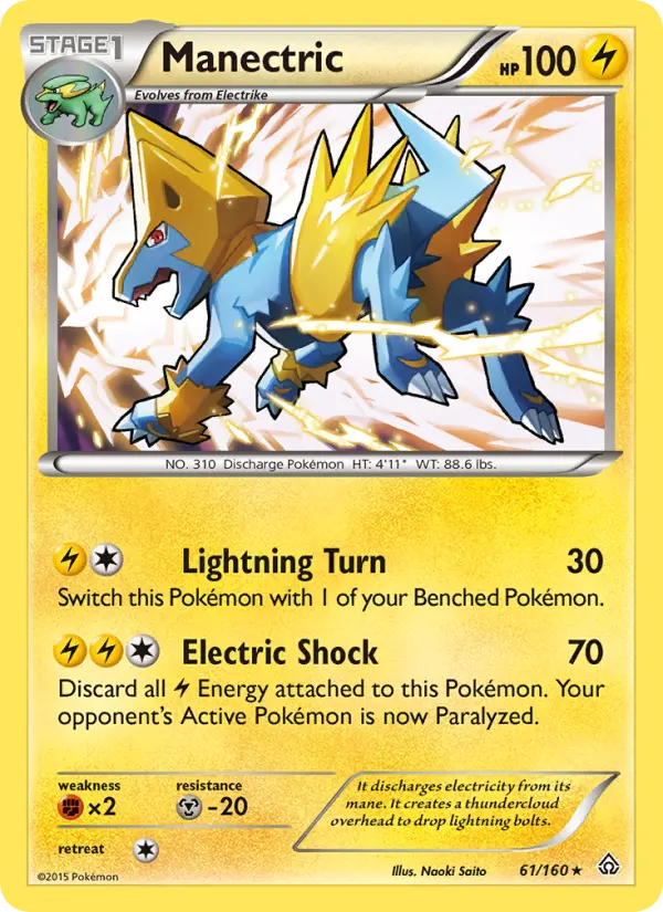 Manectric, Pokémon card