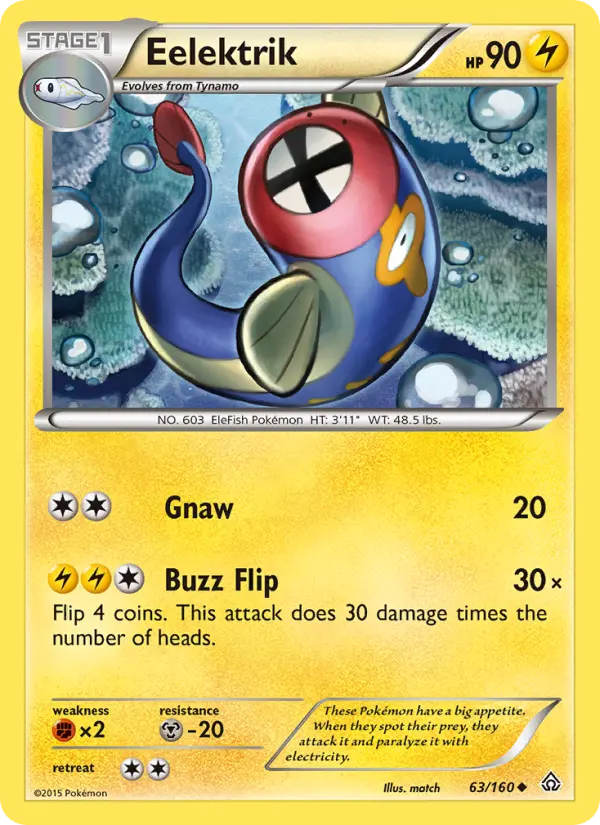 Eelektrik, Pokémon card