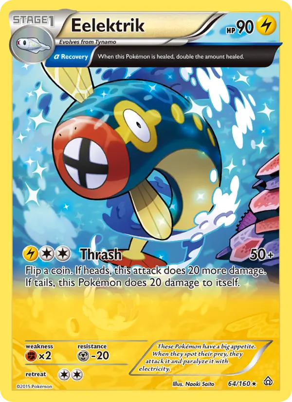 Eelektrik, Pokémon card