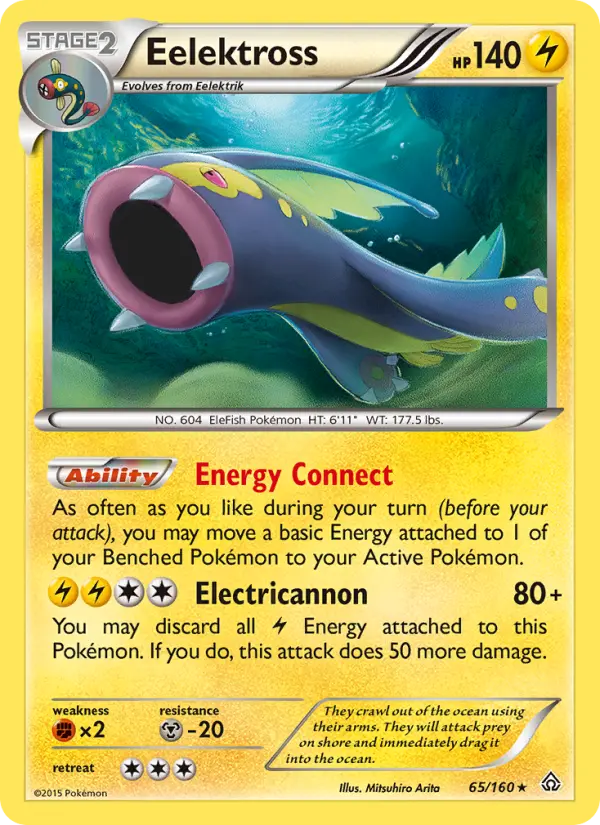 Eelektross, Pokémon card