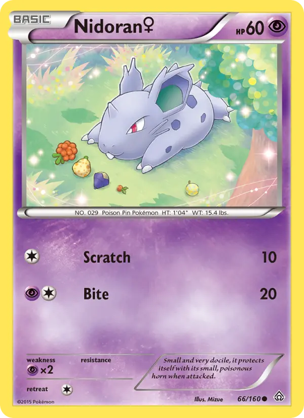 Nidoran♀, Pokémon card