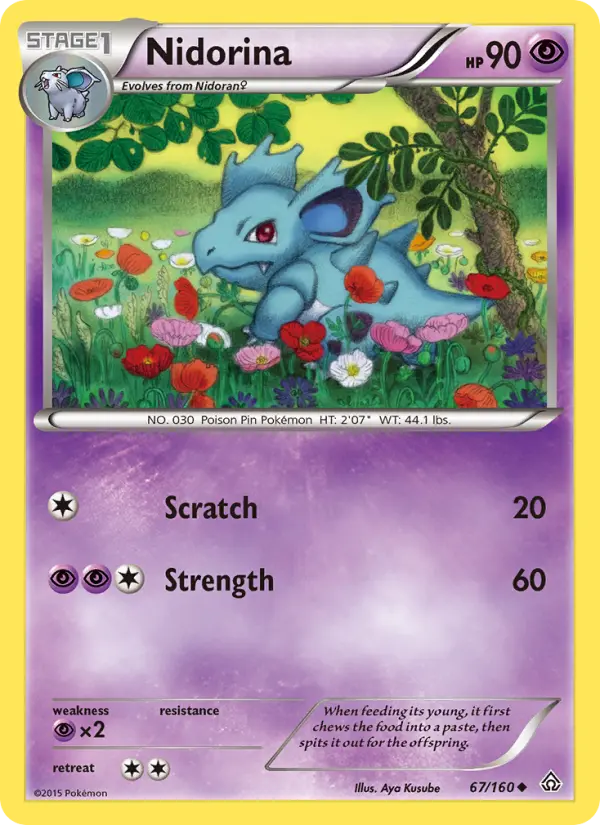 Nidorina, Pokémon card