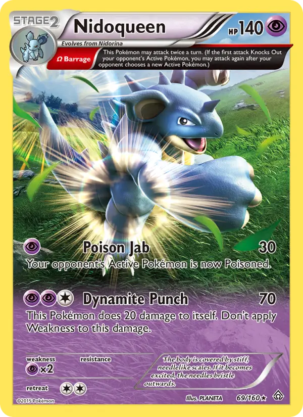 Nidoqueen, Pokémon card