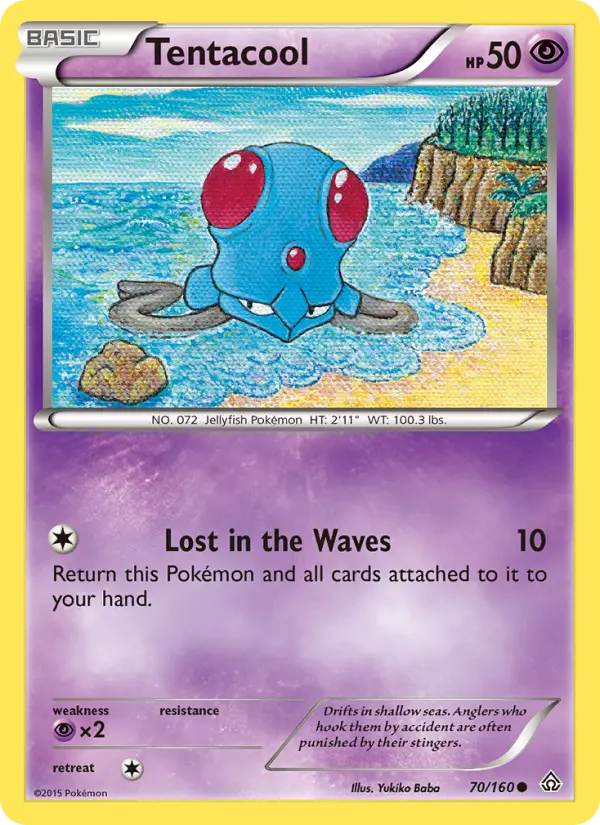 Tentacool, Pokémon card