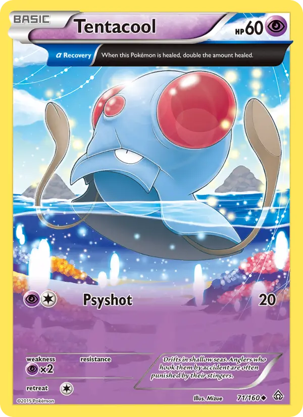 Tentacool, Pokémon card