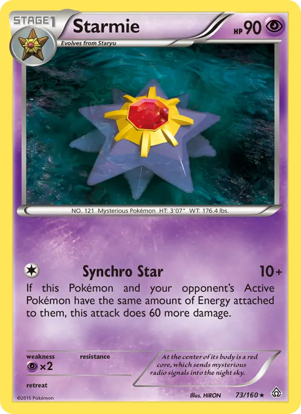 Starmie, Pokémon card