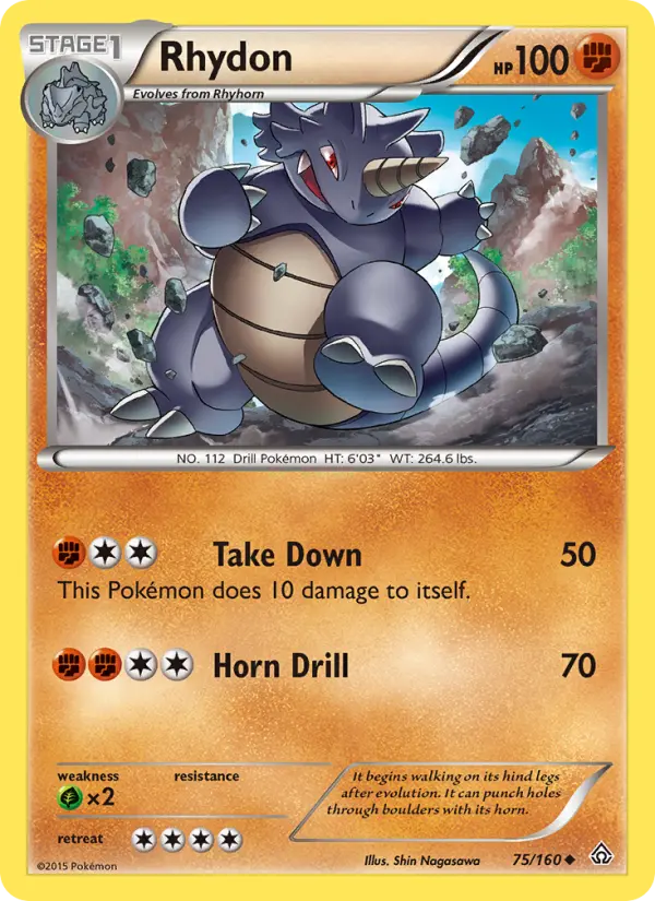 Rhydon, Pokémon card