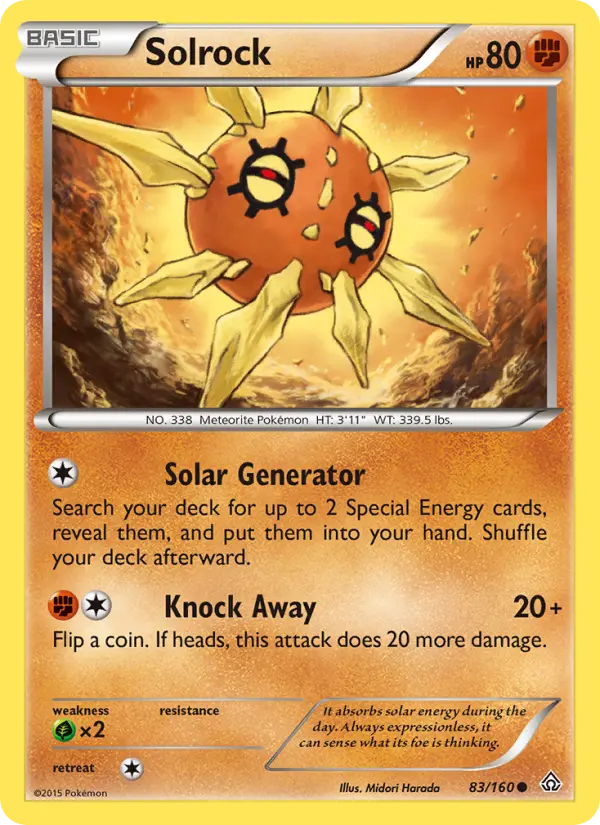Solrock, Pokémon card