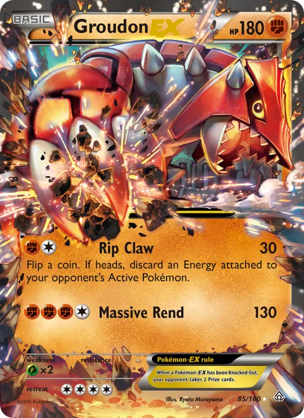 Groudon EX, Pokémon card