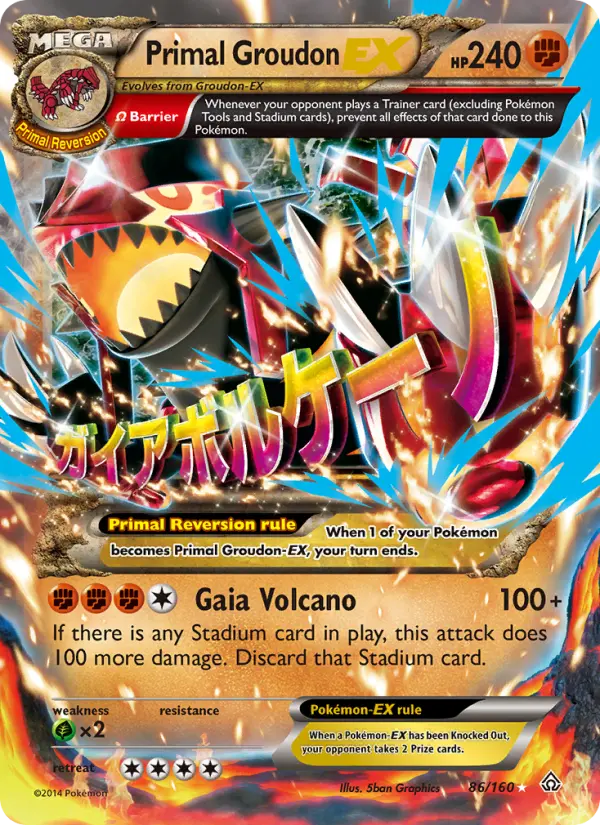Primal Groudon EX, Pokémon card