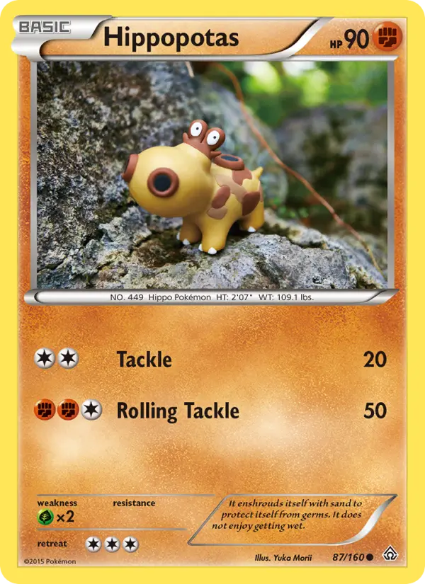 Hippopotas, Pokémon card